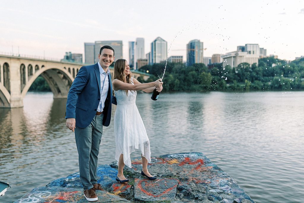 georgetown engagement session in washington dc
