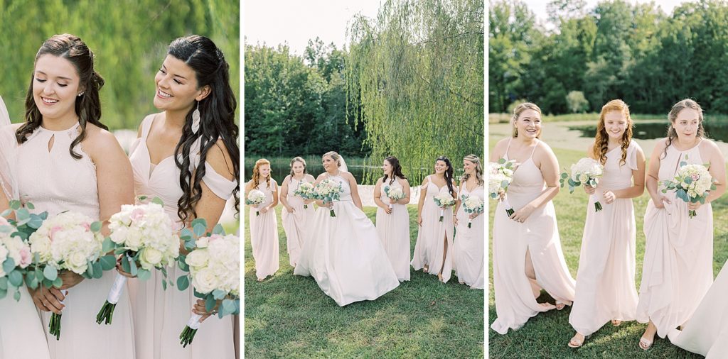 northern virginia summer wedding bridesmaids