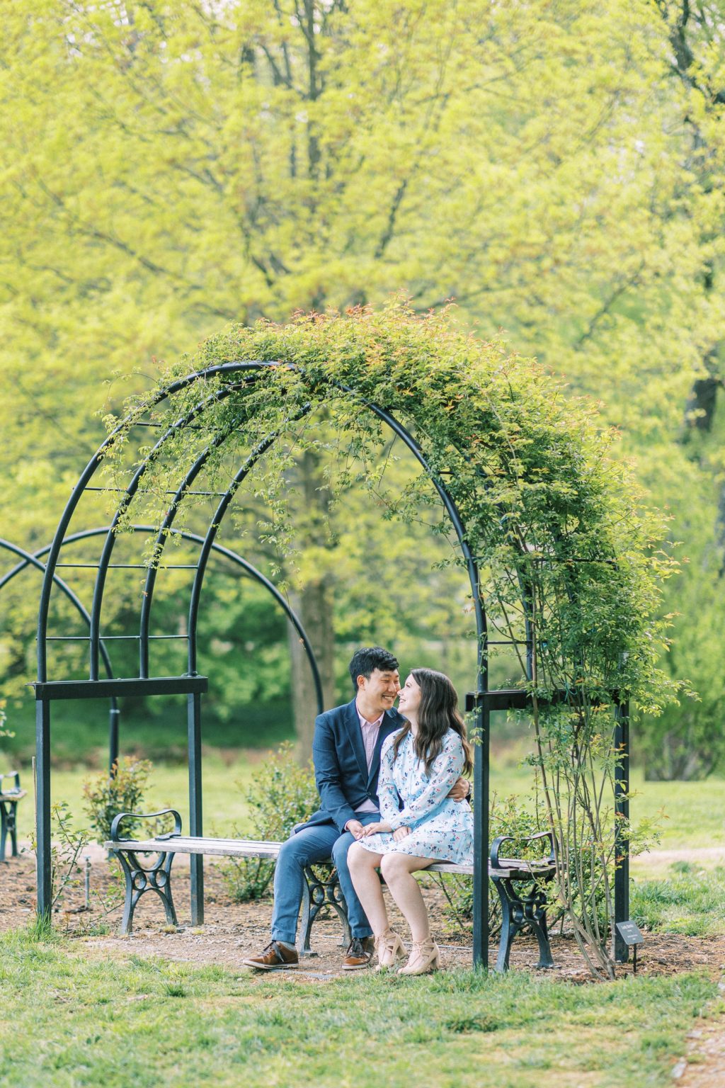 Arlington Garden Engagement Portraits - brigitterenee.com