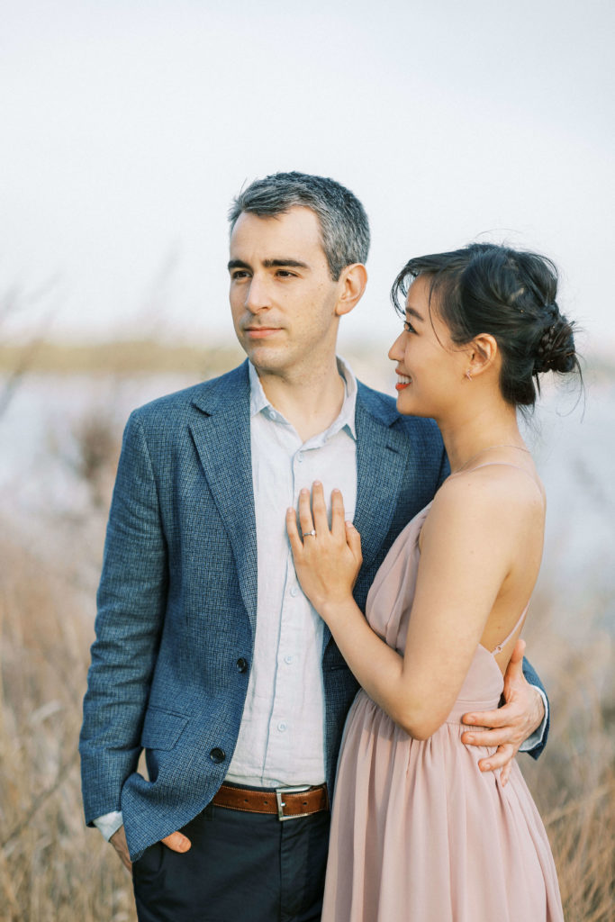 old town alexandria engagement portraits
