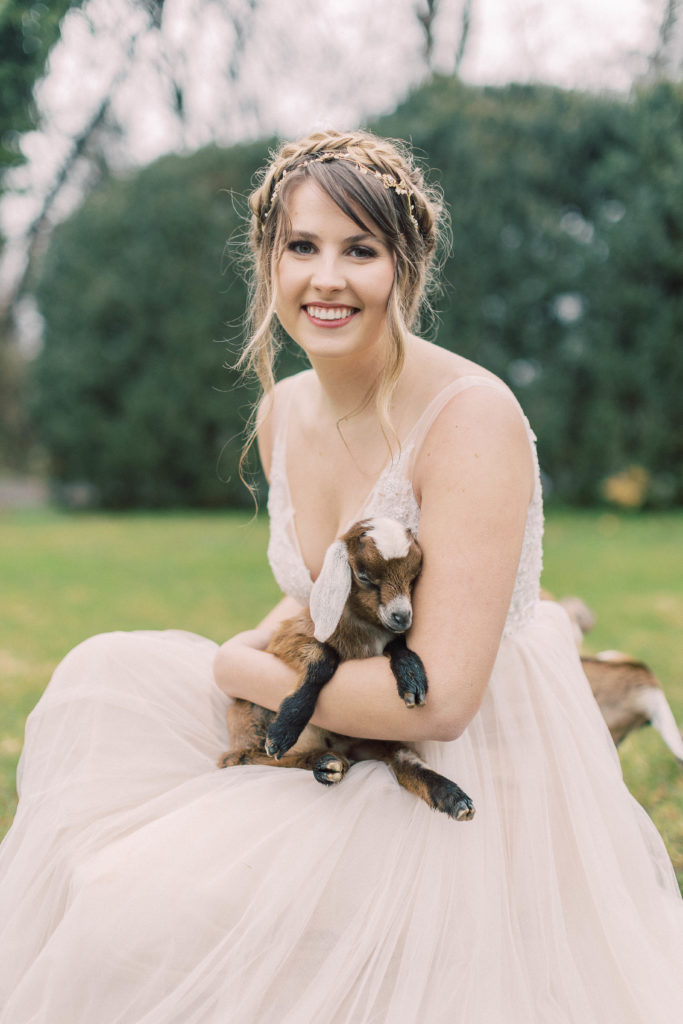 farm animal wedding day