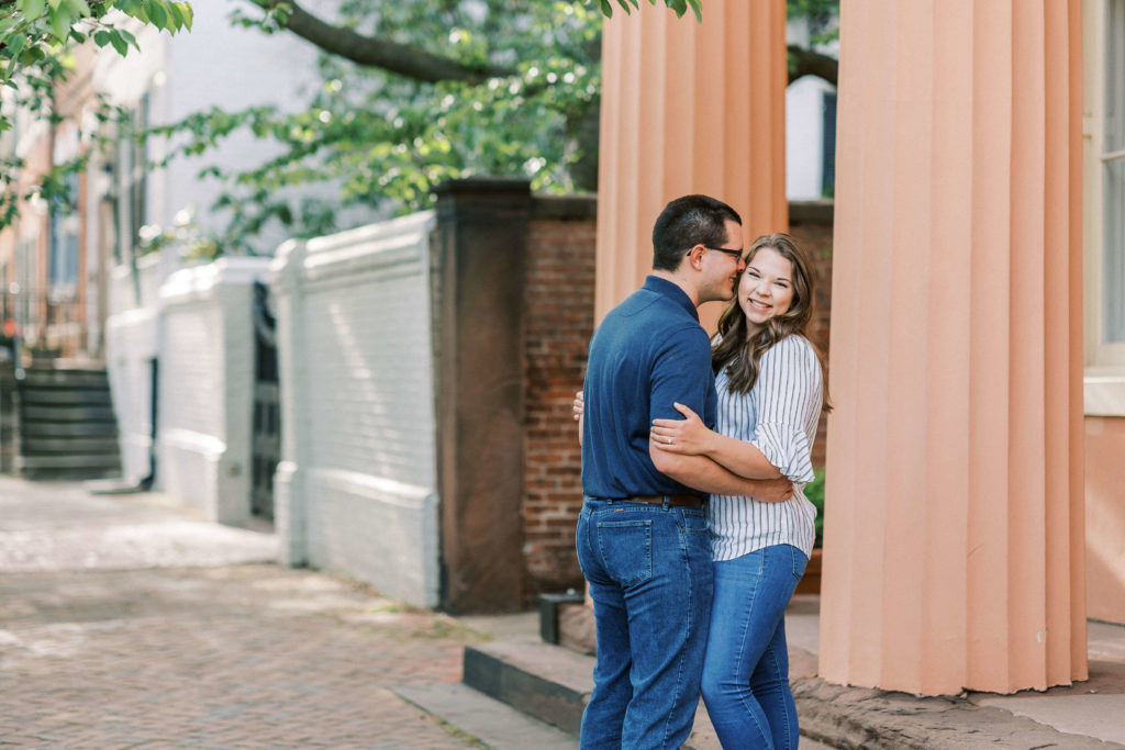 Old Town Alexandria engagement photos