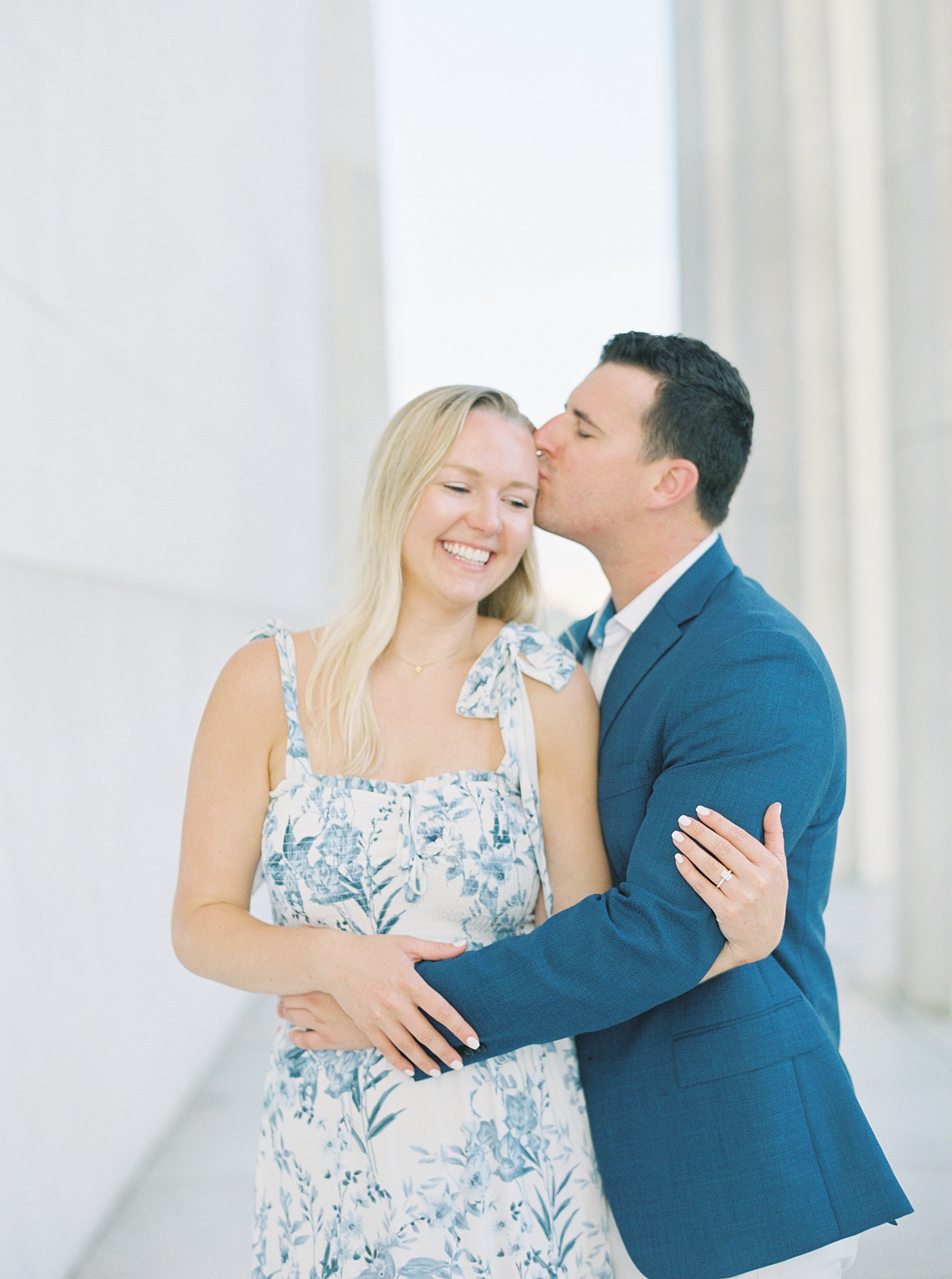 Summer Engagement Portraits at Lincoln Memorial