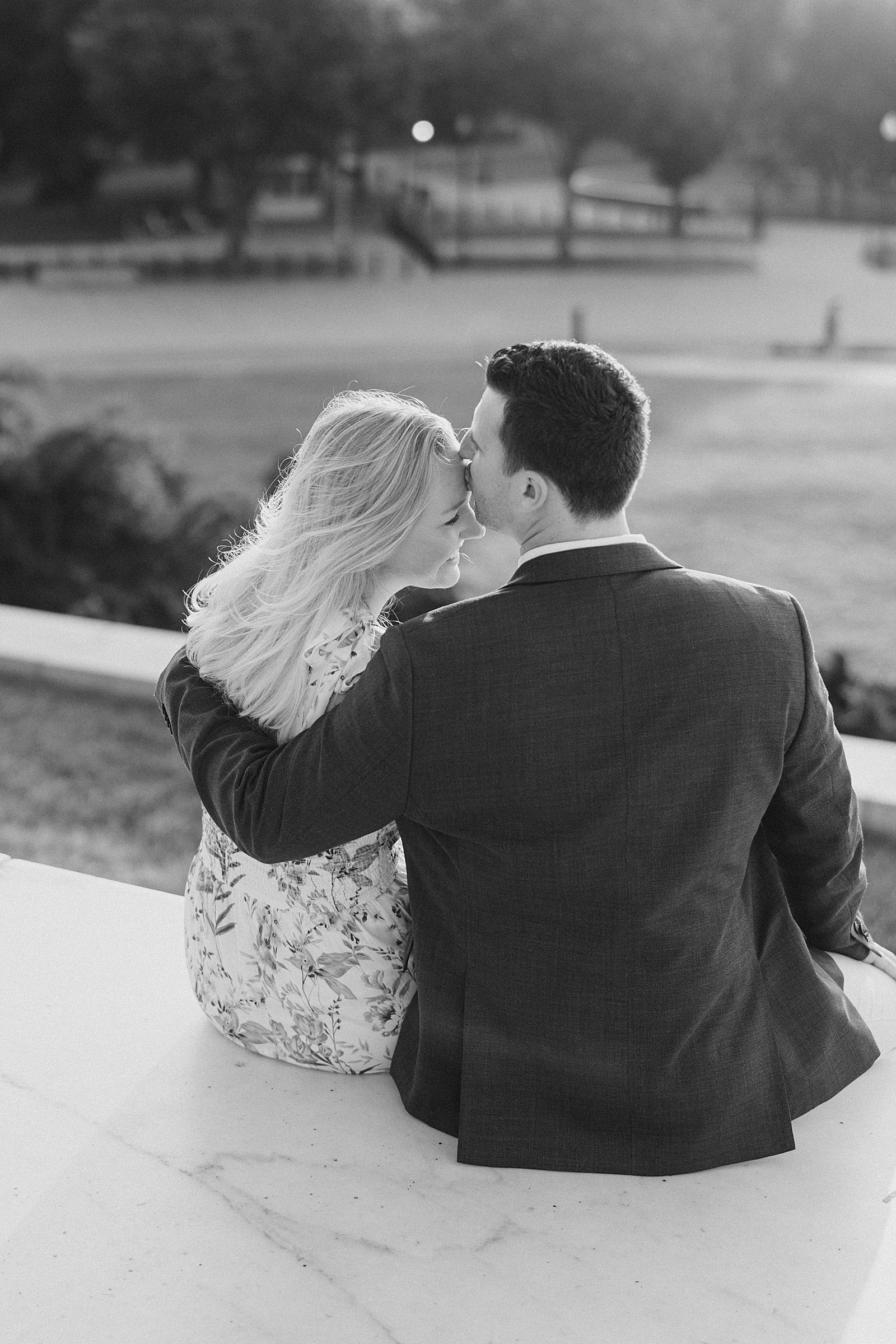 Summer Engagement Portraits at Lincoln Memorial