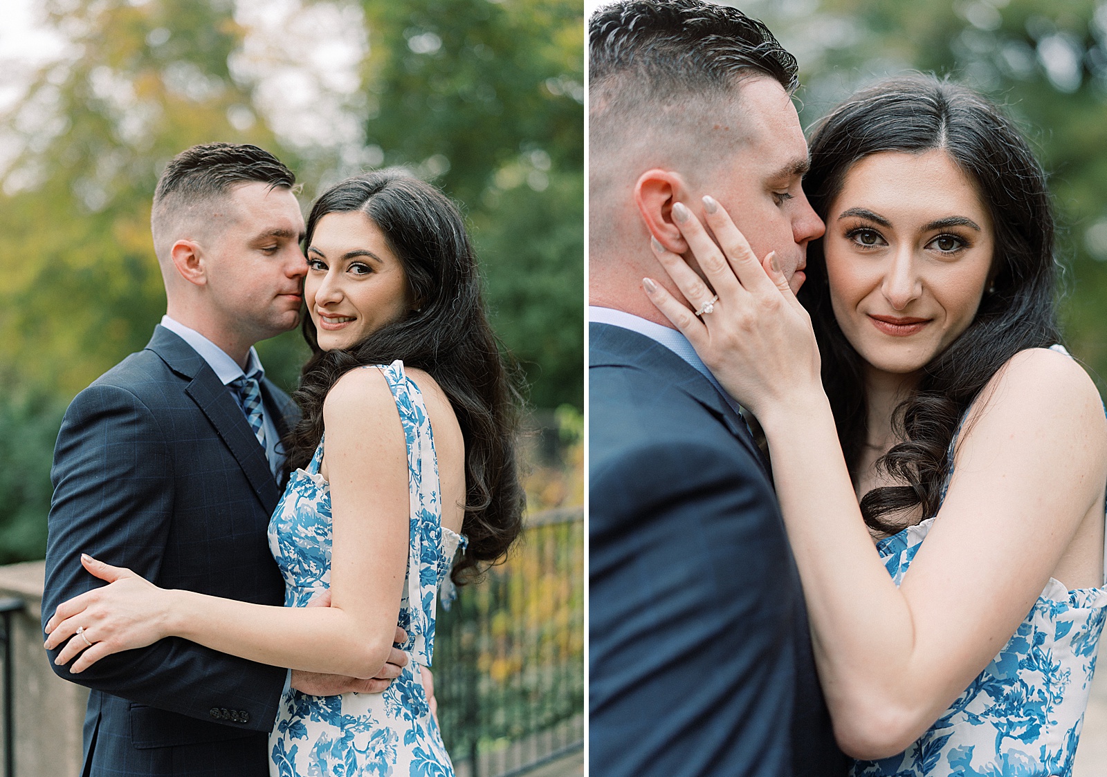 Fall georgetown engagement portraits