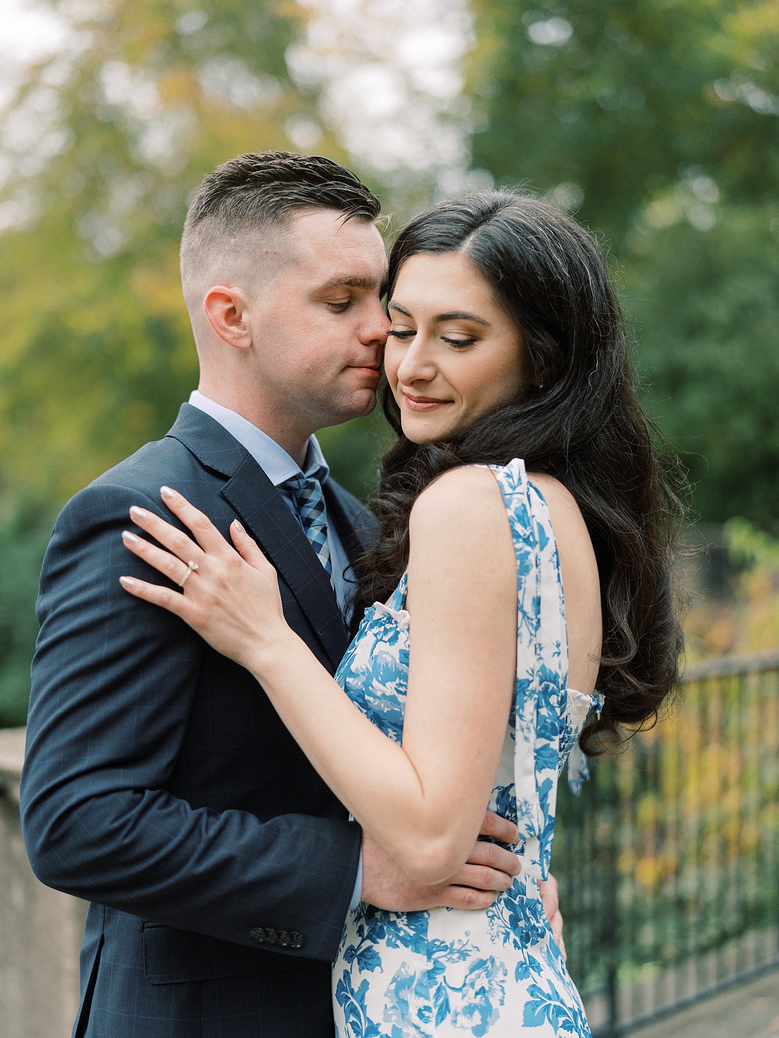 Fall georgetown engagement portraits