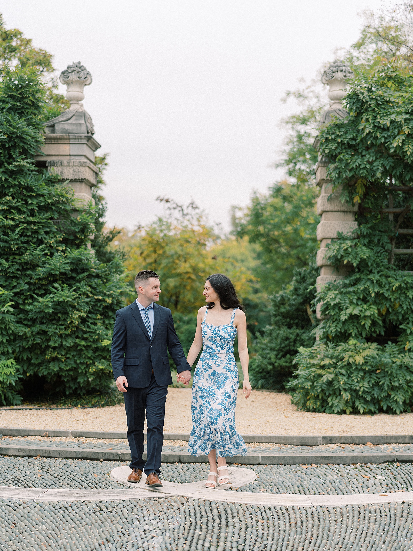 Fall georgetown engagement portraits