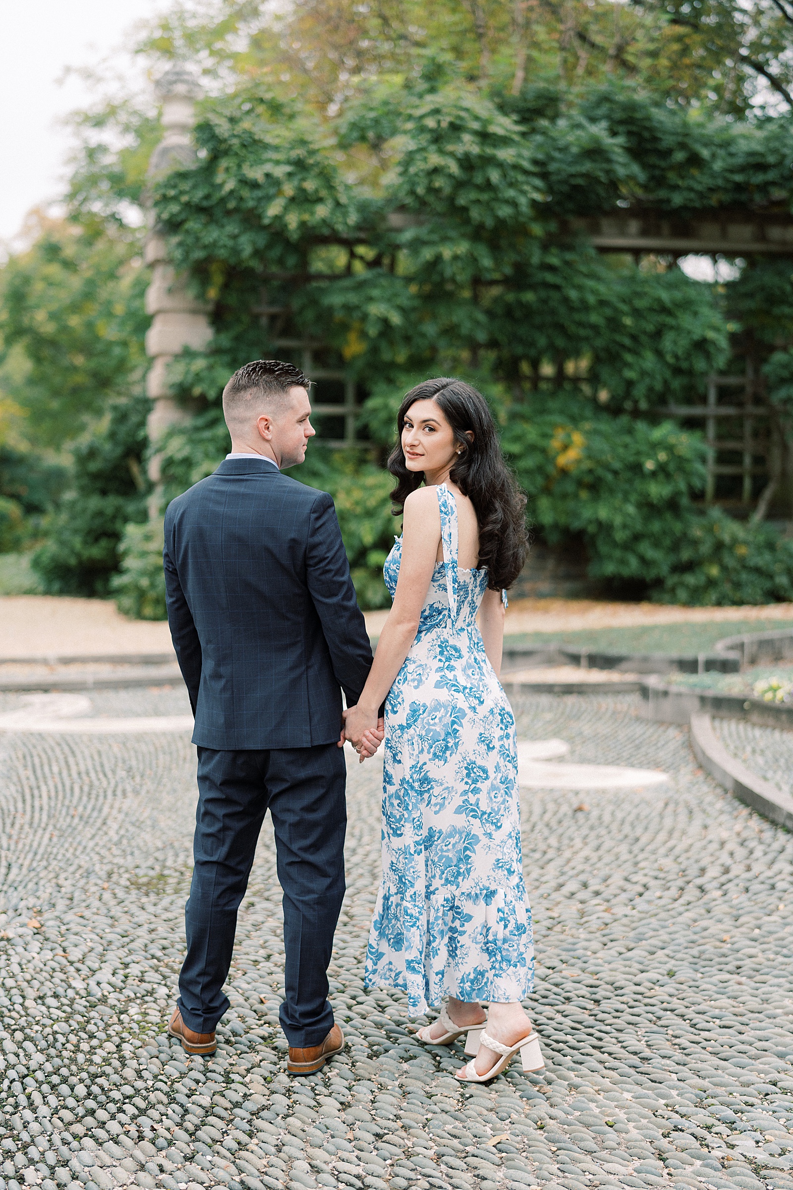 Fall georgetown engagement portraits
