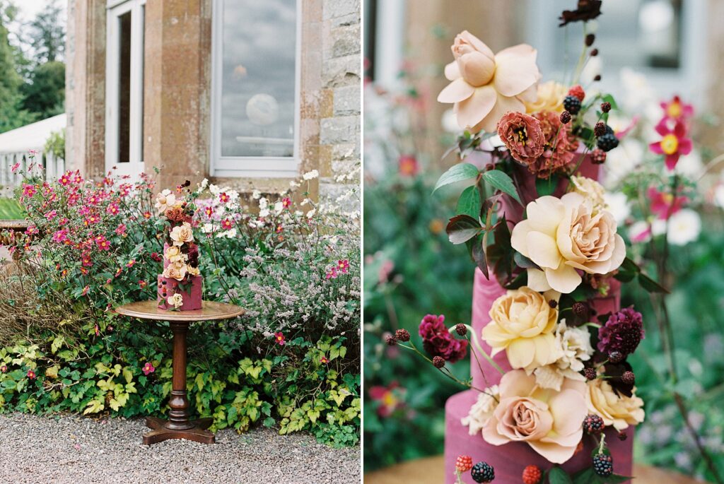 Intimate wedding in castle in Ireland