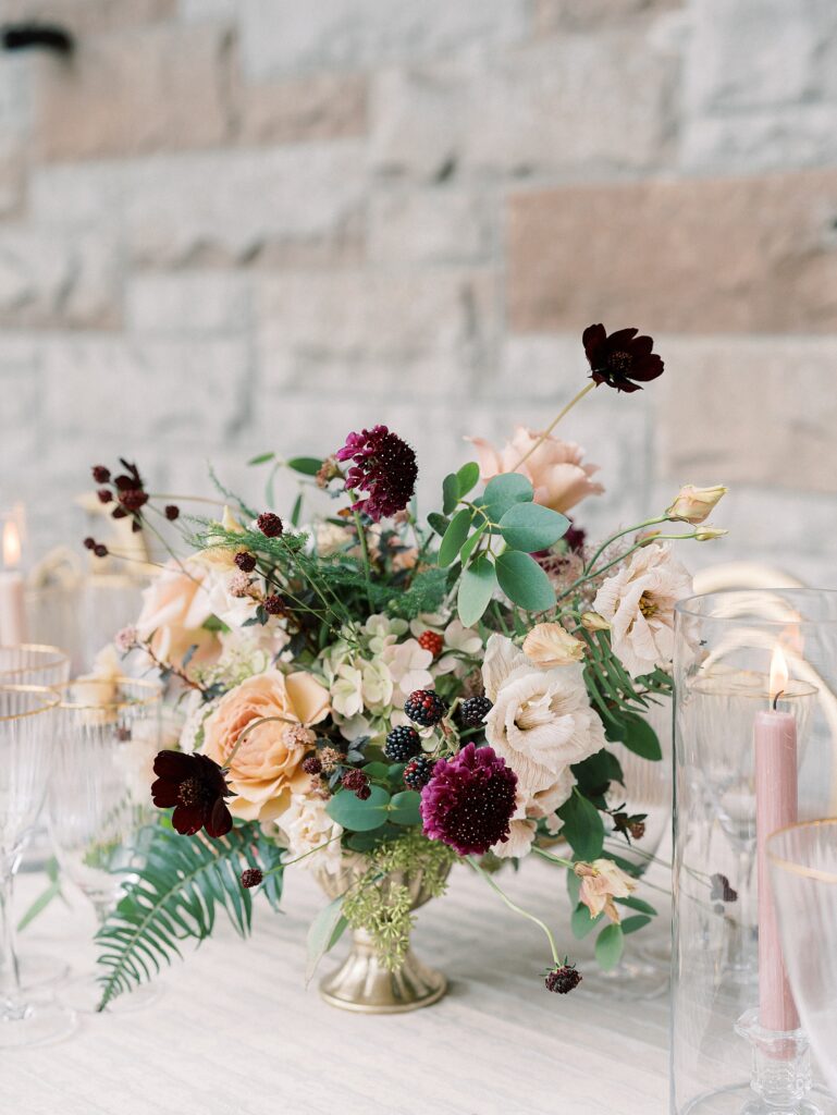 Intimate wedding in castle in Ireland