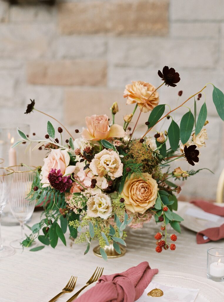 Intimate wedding in castle in Ireland