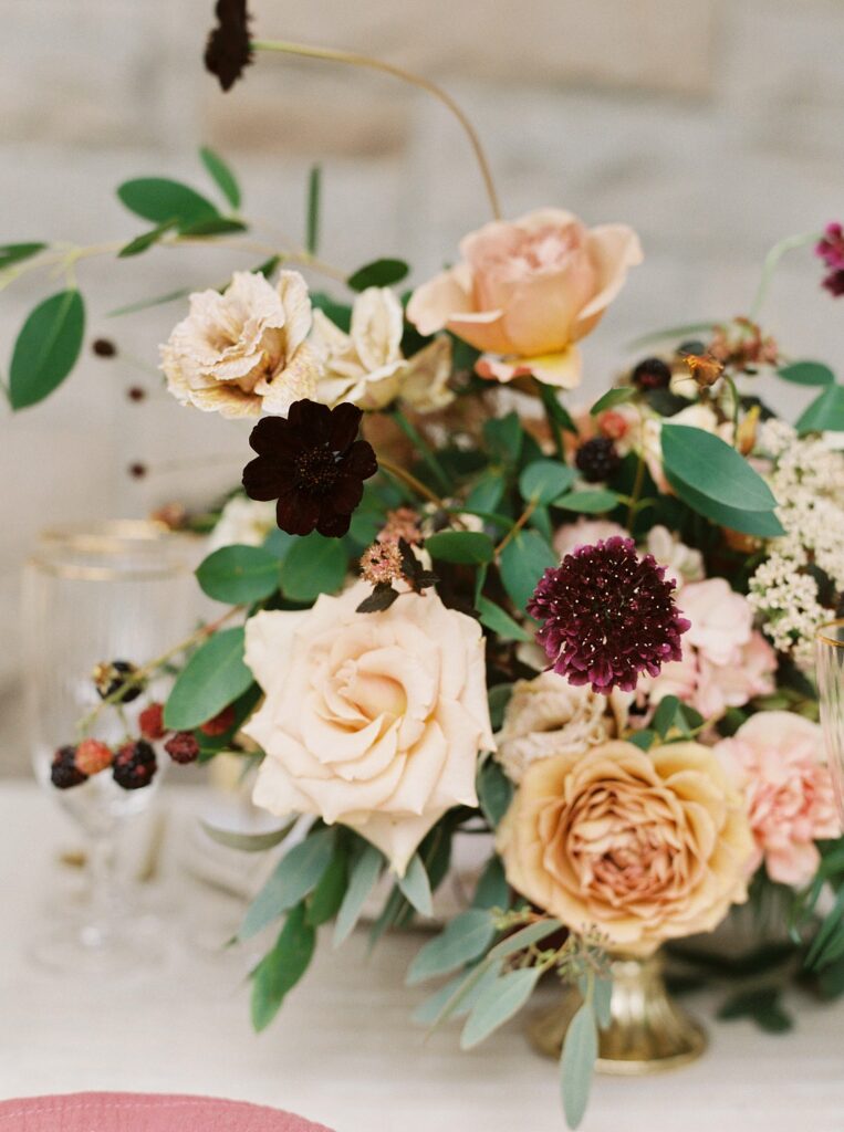 Intimate wedding in castle in Ireland