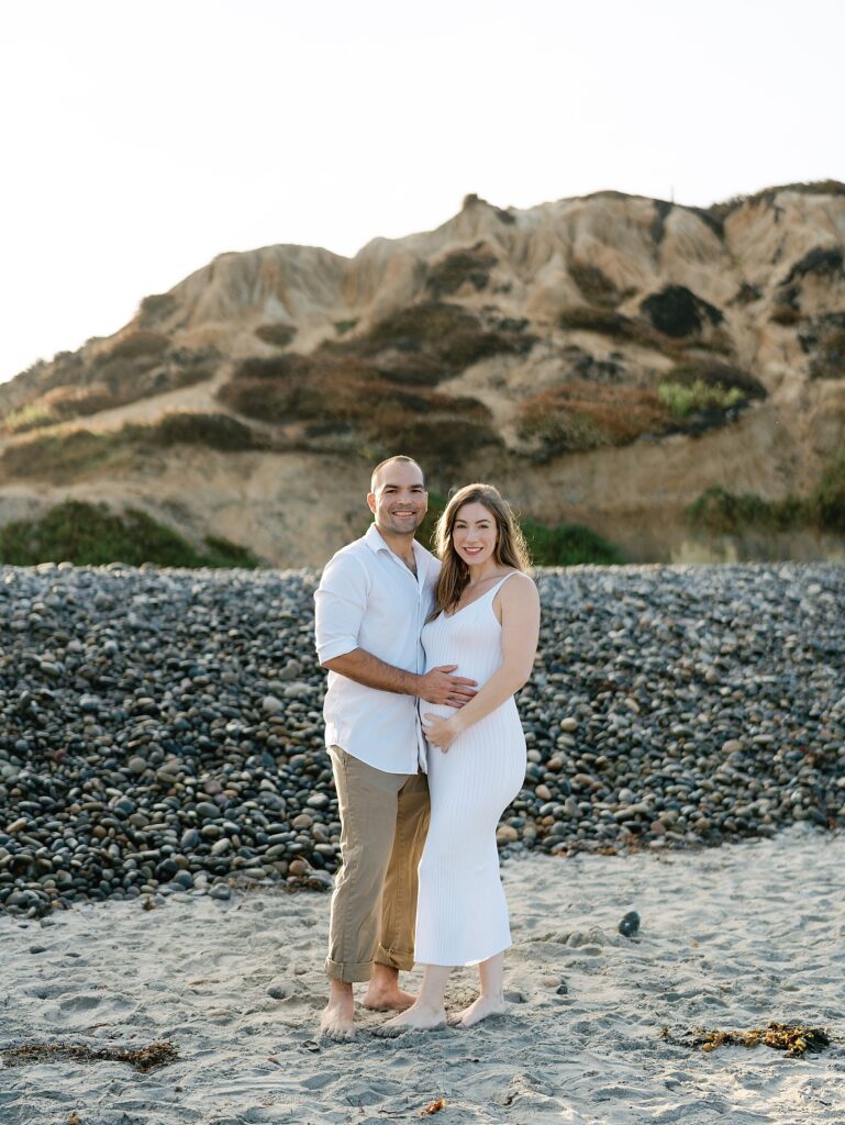 Maternity Portraits on the beach in Encinitas, California 