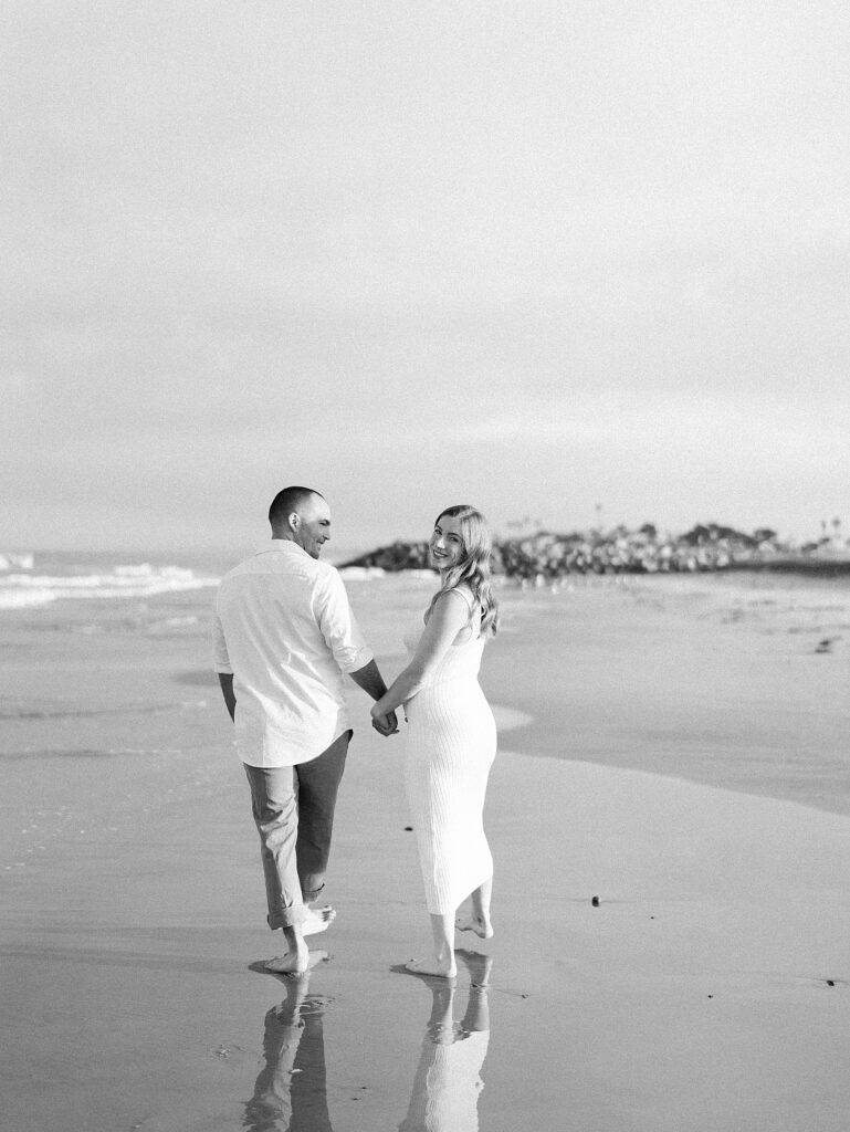 Maternity Portraits on the beach in Encinitas, California 