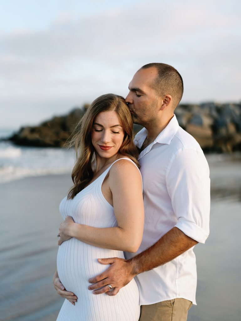 Maternity Portraits on the beach in Encinitas, California 