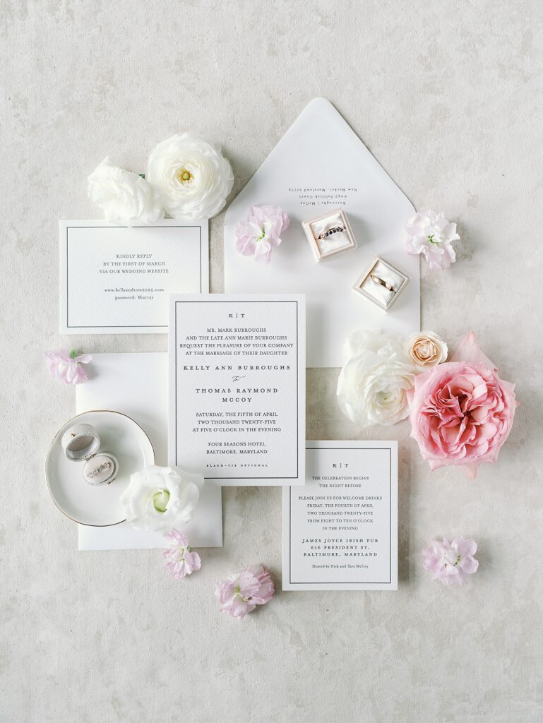 A Classic Black & White Wedding at the Four Seasons Baltimore