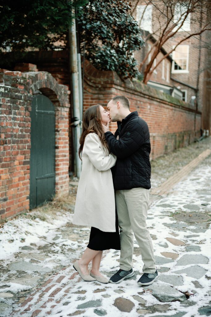old town alexandria winter photo session