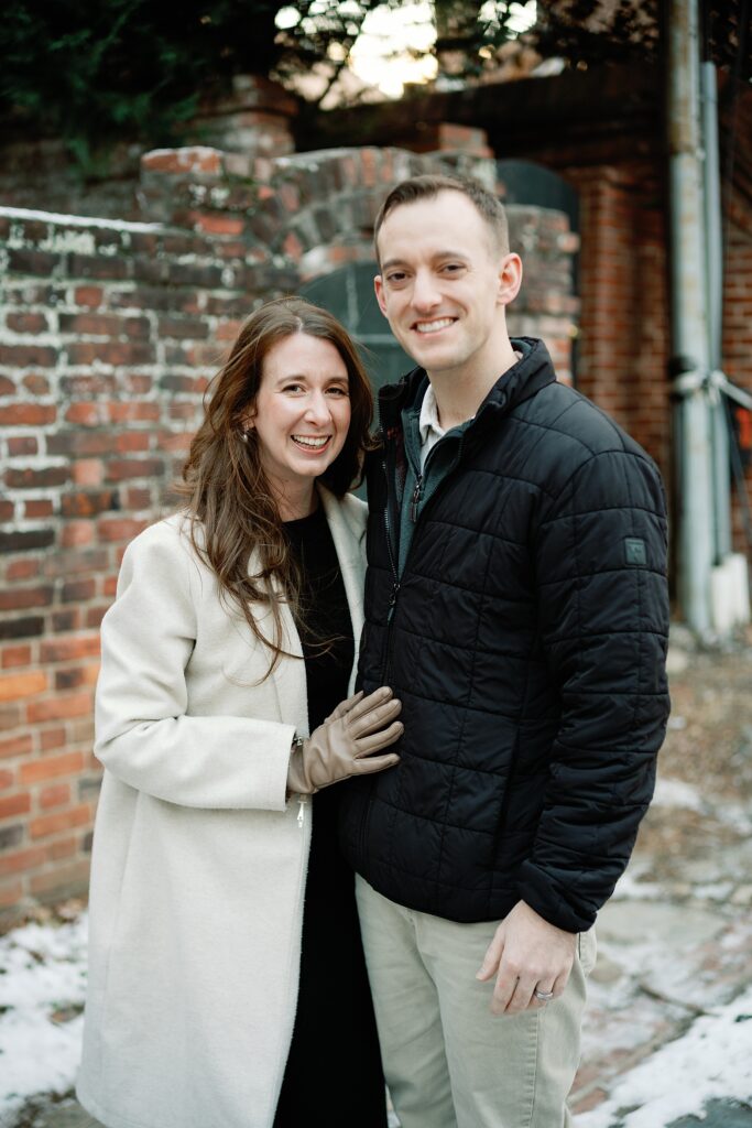 old town alexandria winter photo session