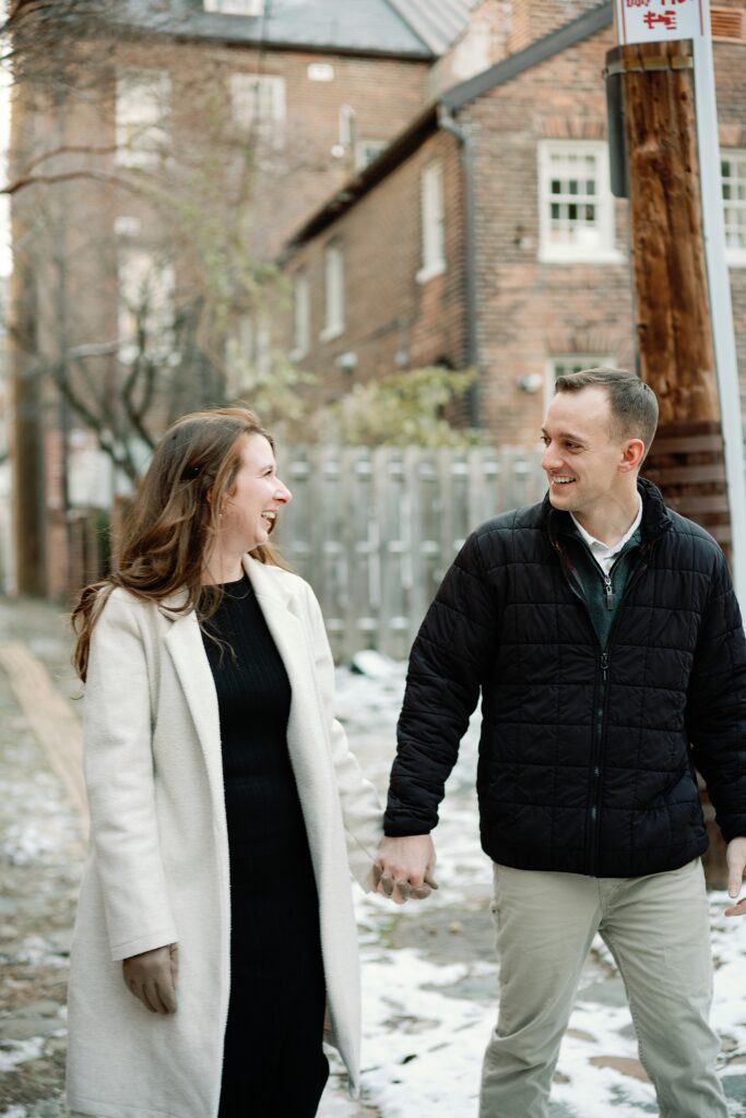 old town alexandria winter photo session